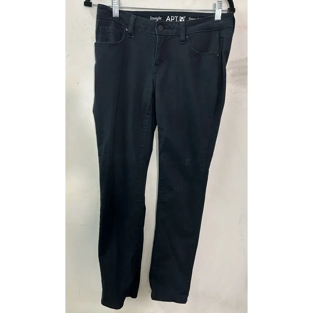 [Apt. 9] Size 4 Women's Straight Leg Mid Rise Tummy Control‎ Pants